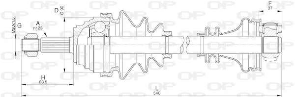 Drive Shaft (DRS6306.00)