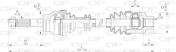 Drive Shaft (DRS6190.00)
