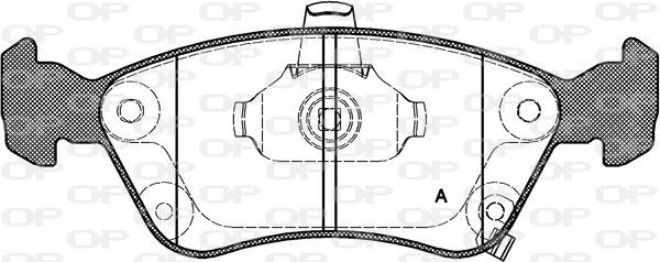 Brake Pad Set, disc brake (BPA0676.02)