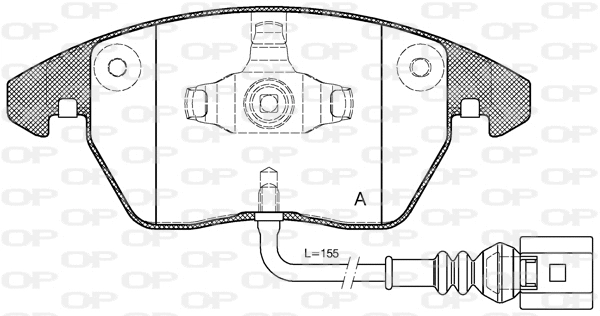 Brake Pad Set, disc brake (BPA1030.01)
