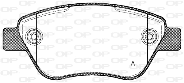 Brake Pad Set, disc brake (BPA0858.30)