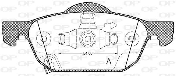 Brake Pad Set, disc brake (BPA1384.02)
