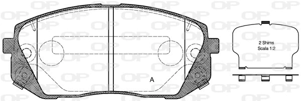 Brake Pad Set, disc brake (BPA1302.22)