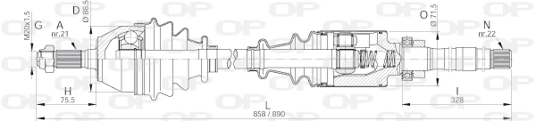 Drive Shaft (DRS6146.00)