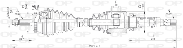 Drive Shaft (DRS6303.00)