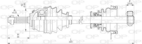 Drive Shaft (DRS6263.00)