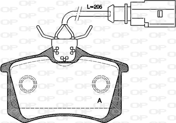 Brake Pad Set, disc brake (BPA0263.51)