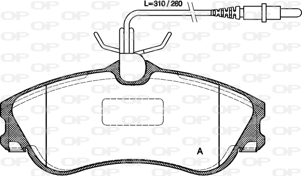 Brake Pad Set, disc brake (BPA0634.04)
