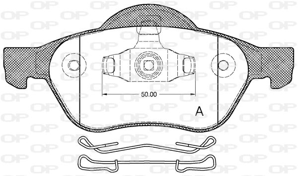 Brake Pad Set, disc brake (BPA0962.10)