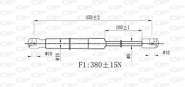 Gas Spring, boot/cargo area