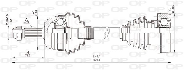 Drive Shaft (DRS6338.00)
