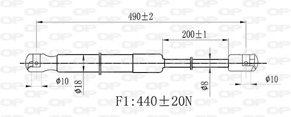 Gas Spring, boot/cargo area