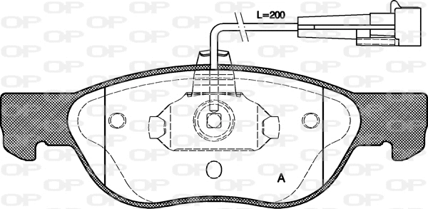 Brake Pad Set, disc brake (BPA0587.11)