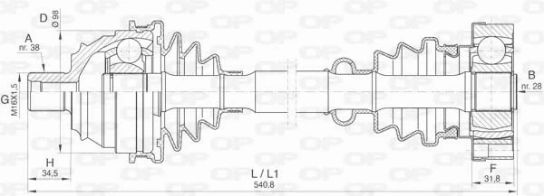 Drive Shaft (DRS6424.00)