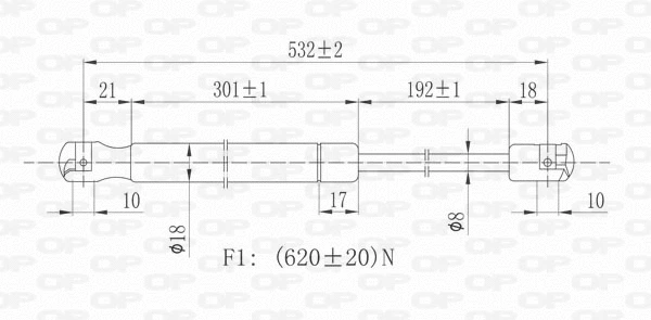 Gas Spring, boot/cargo area