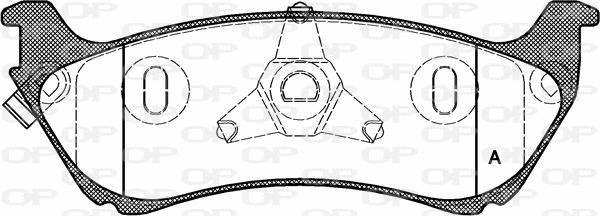 Brake Pad Set, disc brake (BPA0698.01)