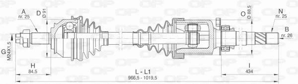 Drive Shaft (DRS6470.00)