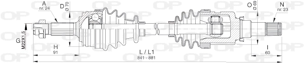 Drive Shaft (DRS6393.00)