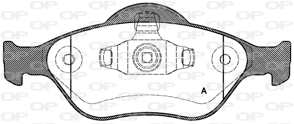 Brake Pad Set, disc brake (BPA0766.00)