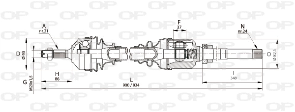 Drive Shaft (DRS6124.00)