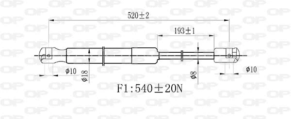 Gas Spring, boot/cargo area