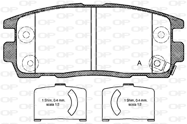 Brake Pad Set, disc brake (BPA1260.12)