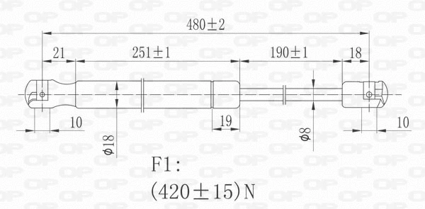 Gas Spring, boot/cargo area