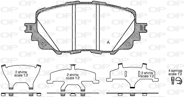Brake Pad Set, disc brake (BPA1708.00)