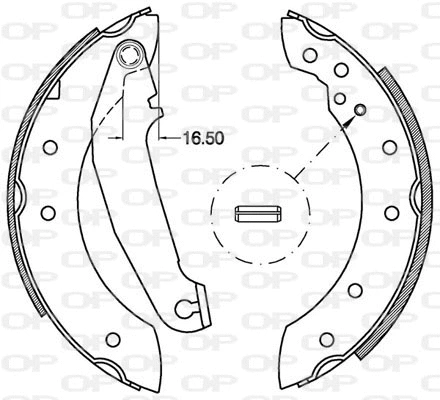 Brake Shoe Set (BSA2110.00)