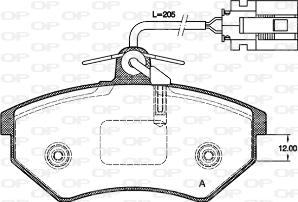 Brake Pad Set, disc brake (BPA0134.62)