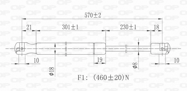 Gas Spring, boot/cargo area