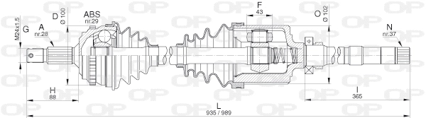Drive Shaft (DRS6273.00)