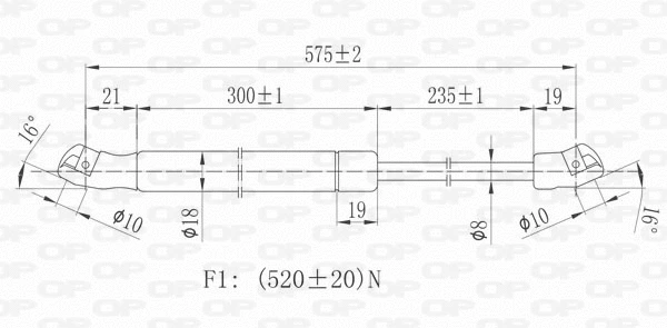 Gas Spring, boot/cargo area