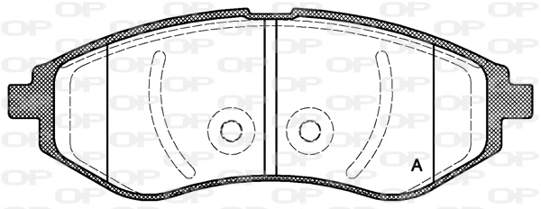 Brake Pad Set, disc brake (BPA0986.00)