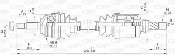 Drive Shaft (DRS6437.00)