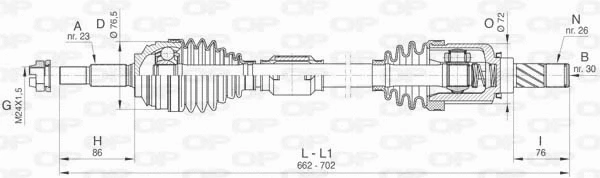 Drive Shaft (DRS6472.00)