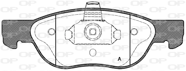 Brake Pad Set, disc brake (BPA0587.00)