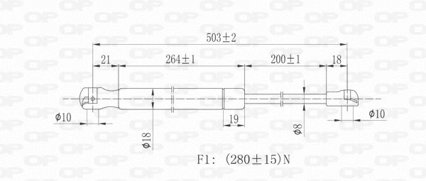 Gas Spring, boot/cargo area