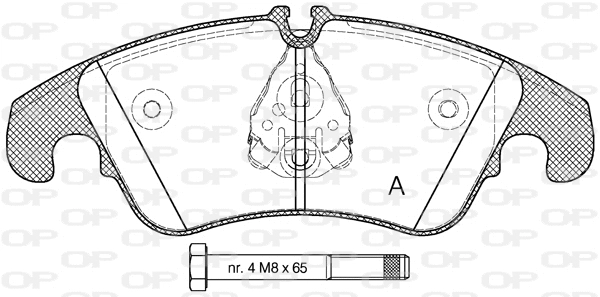 Brake Pad Set, disc brake (BPA1304.10)