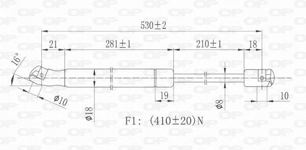 Gas Spring, boot/cargo area