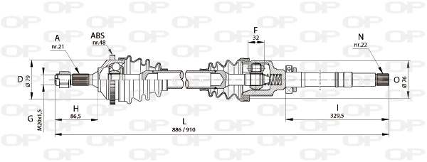 Drive Shaft (DRS6150.00)