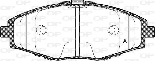 Brake Pad Set, disc brake (BPA0696.00)