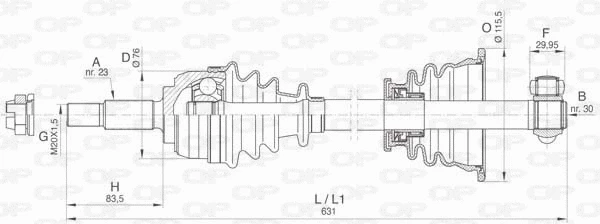 Drive Shaft (DRS6483.00)