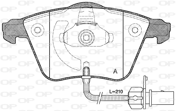 Brake Pad Set, disc brake (BPA0964.02)