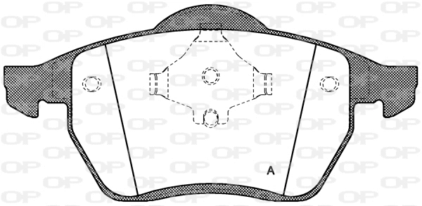 Brake Pad Set, disc brake (BPA0390.00)