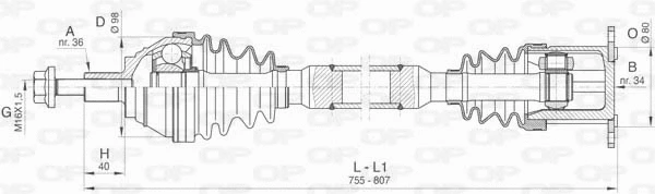 Drive Shaft (DRS6414.00)