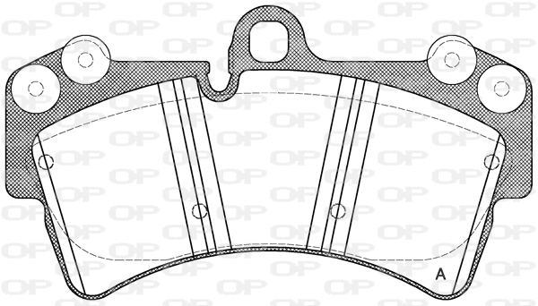 Brake Pad Set, disc brake (BPA0995.00)