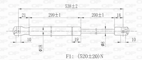 Gas Spring, boot/cargo area