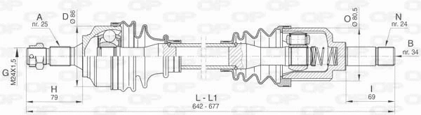 Drive Shaft (DRS6454.00)