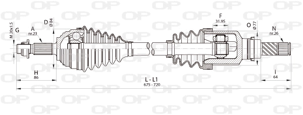 Drive Shaft (DRS6345.00)